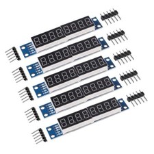 5 PCS 8 Digit 7 Segment Module MAX7219 8 Bit Digital Segment Tube LED Display...