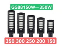 LAMPIONE STRADALE LED 150/200/250/300/350WATT PANNELLO SOLARE FOTOVOLTAICO FARO 