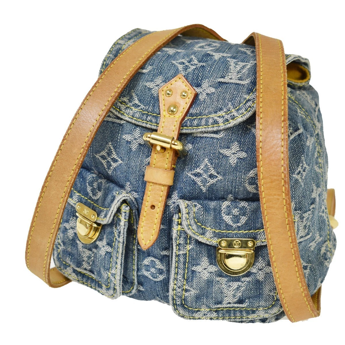 Louis Vuitton, Bags, Authenticity Guarantee Louis Vuitton Sac A Dos Pm Backpack  Bag Monogram Denim Le