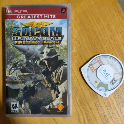 SOCOM: U.S. Navy SEALs - Fireteam Bravo (2005 PSP - Sealed) + Sampler Disc Vol 1