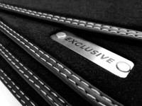 Exclusive FußMatten FüR Jaguar XJ XJ8 X350 Beste QualitäT Velours Metallzeichen