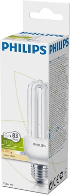 6 x Philips Economy Leuchtstofflampe Stick Glühbirne Edison Schraube 83W warmweiß A