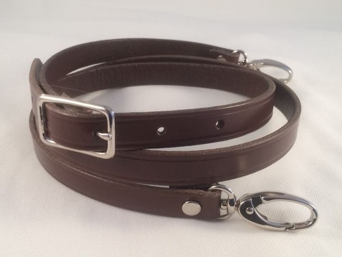 1" beste Qualität Rindsleder verstellbar Umhängetasche Handtasche Riemen NEU - Bild 4 von 11