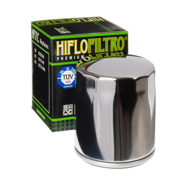 HifloFiltro Oil Filter Chrome Harley Davidson/Buell