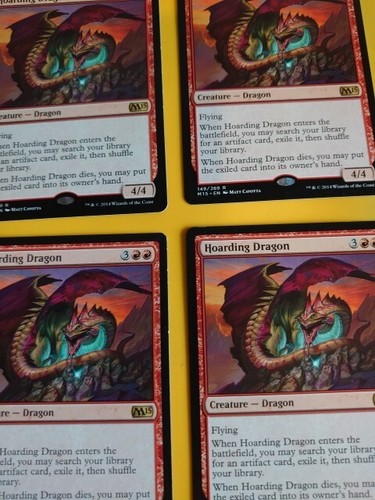 MTG Karte. Hortender Drache Spielset 4 Karten Core Set 2015. M15 selten - Bild 7 von 7