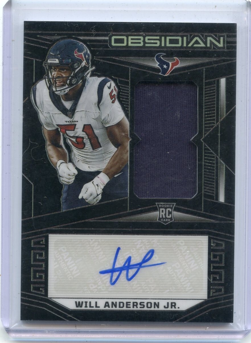 2023 OBSIDIAN #224 WILL ANDERSON AUTOGRAPH JERSEY RC (RPA) #176/199 110724