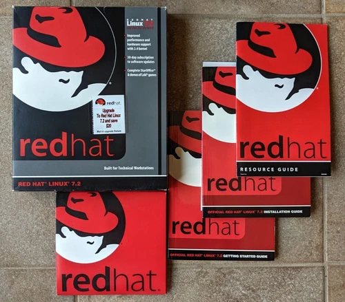 NiB: Red Hat Linux 7.2 Box (CDs sealed)