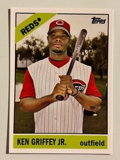 2008 TOPPS TRADING CARD HISTORY TCH30 KEN GRIFFEY JR. CINCINNATI REDS MARINERS