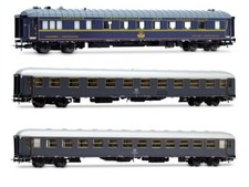 RIVAROSSI HR4360 Scala HO Set 3 carrozze Rapido 904-905 epoca IVa FS