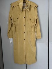 Ted Baker Yellow Rubberised Waterproof ‘Renniey’ Raincoat - Size 4