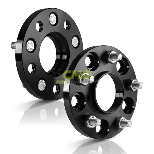2pc 15mm Forged Wheel Spacers 5X114.3 (5X4.5) Hubcentric 70.1 CB 12x1.5 Black - 第 2/9 張圖片