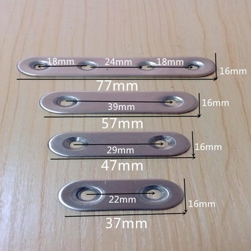 20 PCS Flat Brace Steel Brackets Stainless Corner Code Fixing Metal - Picture 5 of 11
