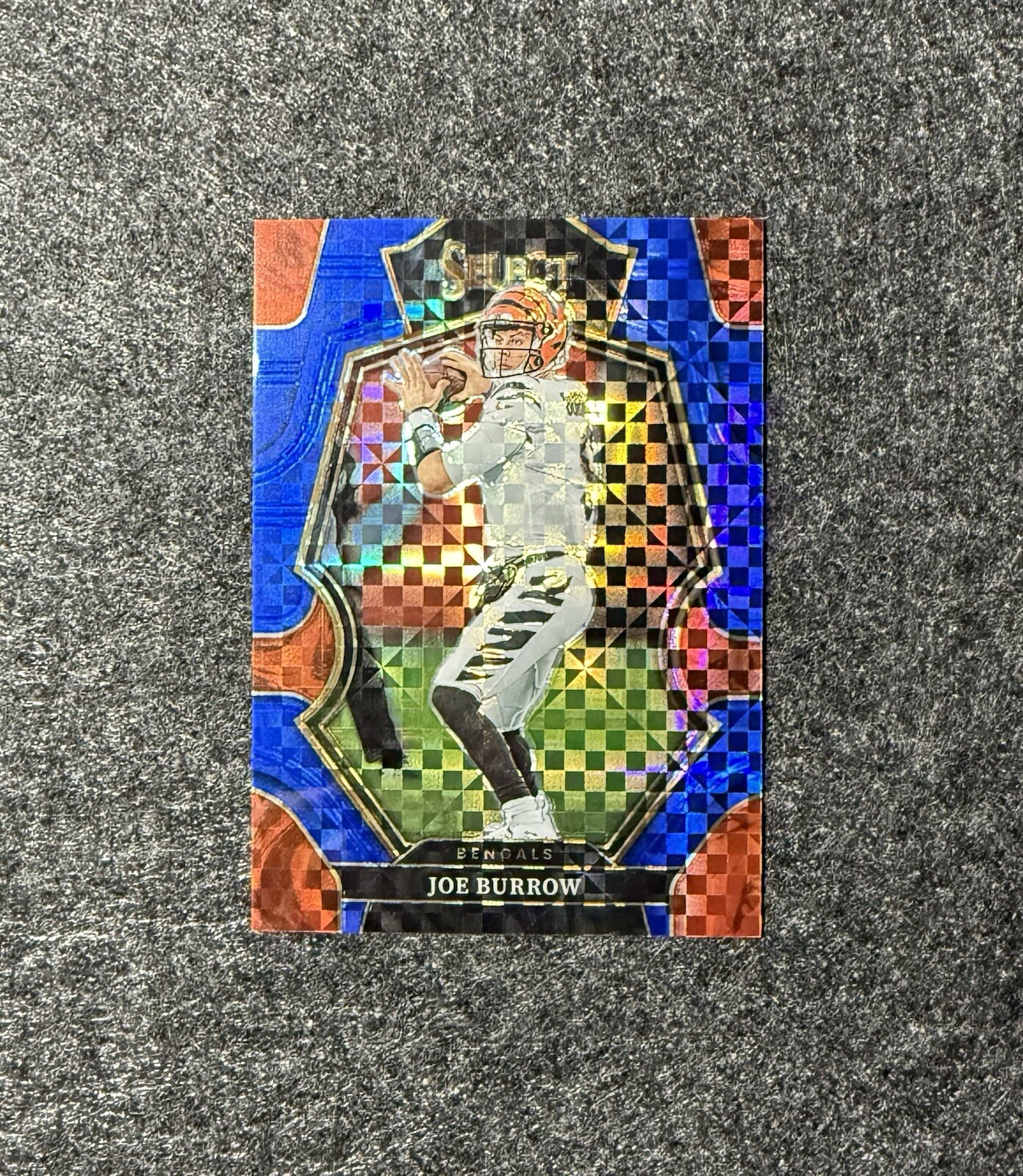 2022 Panini Select Joe Burrow Blue Prizm /149 #120 Cincinnati Bengals