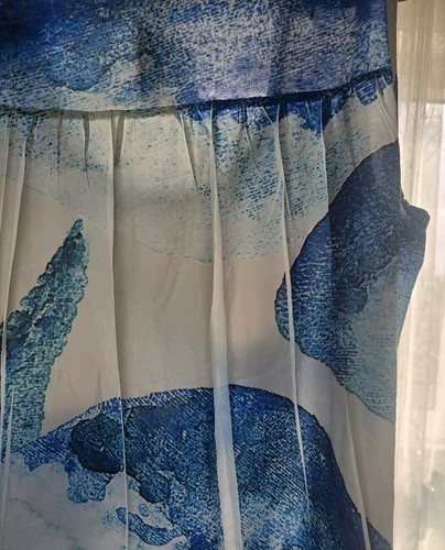 Top Women's ADOLFO DOMINGUEZ size S  sleevless Blue White Polyester NWTG - Bild 6 von 6