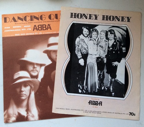 Partituras originales australianas ABBA Honey & Dancing Queen RCA Sydney
