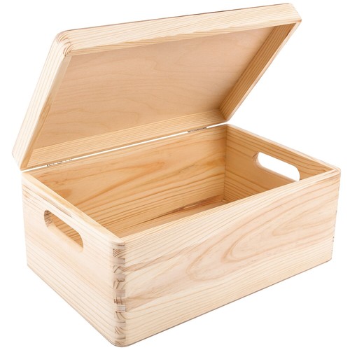 Creative Deco Grande Scatola in Legno | 30 x 20 x 14 cm | Coperchio e Maniglie - Foto 4 di 63