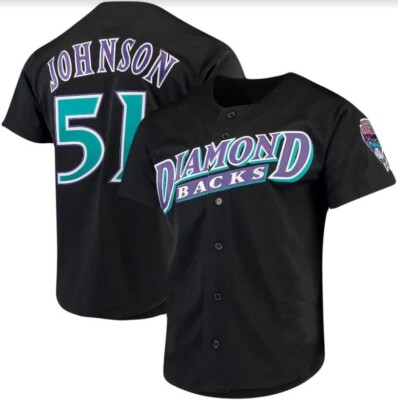 NEU Randy Johnson Arizona Diamondbacks MLB Cool Base Herren Baseball Trikot
