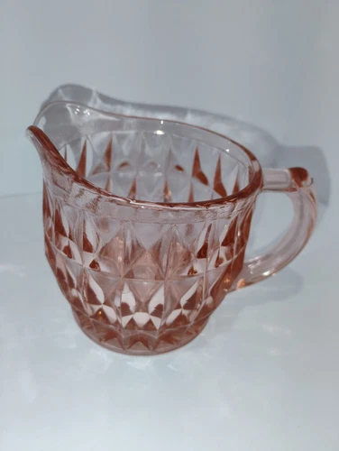 Jeanette Pink Depression Glass Windsor Creamer Vintage