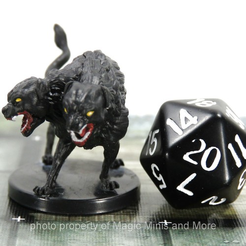 Mythic Odysseys Theros ~ TWO-HEADED CERBERUS #11 Icons Realm D&D dog miniature - Picture 3 of 3