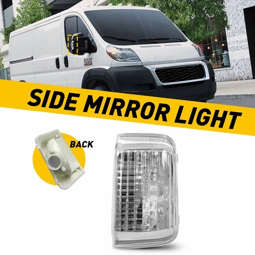 Side Passenger Turn Mirror Lamp Signal for RAM 2014-2021 1500 PROMASTER 2500