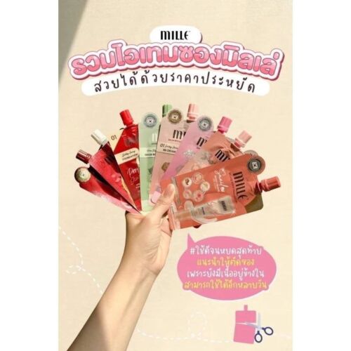 3 Sachets X 6 g MILLE TONE UP BABY GREEN BASE SPF 30 PA++ Facial Smoothness Skin - Picture 6 of 8