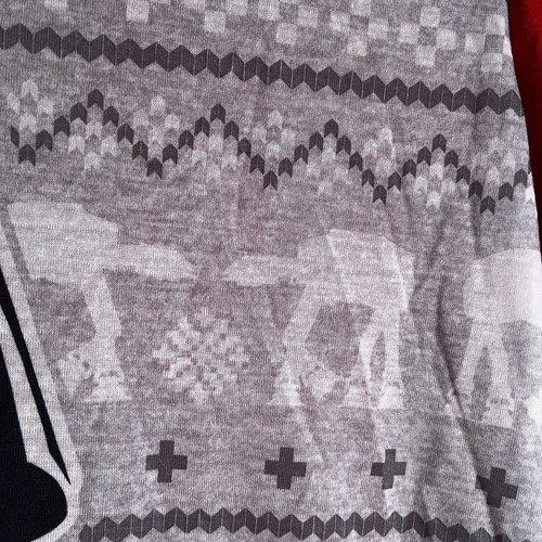 Top Pigiama Star Wars Uomo Grande Manica Lunga Fair Isle 100% Poliestere Darth Vader - Foto 5 di 10