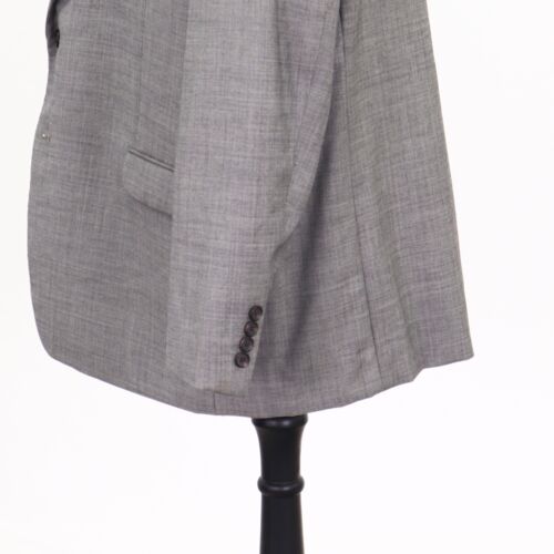 Ralph Lauren 50R Gray Sport Coat Blazer Jacket Solid 2B Wool - Picture 8 of 11
