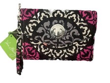 NEW Vera Bradley Your Turn Smartphone Wristlet Canterberry Magenta NWT