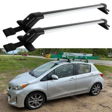 For Toyota Yaris Hatchback Roof Rack Cross Bar Aluminum Luggage Carrier w/ Lock
