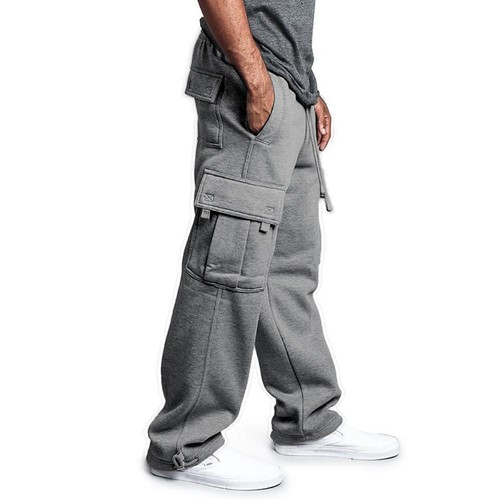 Mens Sweatpants Straight Fit Joggers for Sports and Streetwear Loose Oversized D - Picture 9 of 15