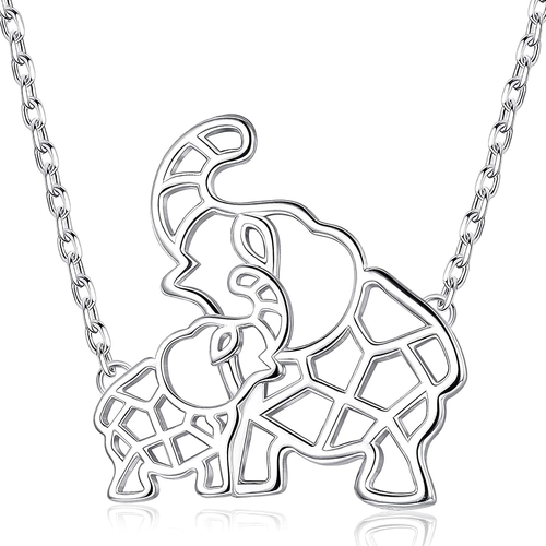 925 Sterling Silver Mom Elephant 