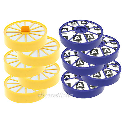 Waschbarer Pre Top Filter & Post Motor HEPA-Filter für Dyson DC04 Staubsauger x 5