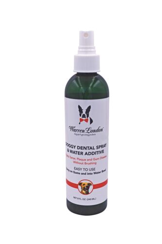 Doggy Dental- Dog Breath Freshener Spray & Pet Water Additive- Made in USA- 8oz