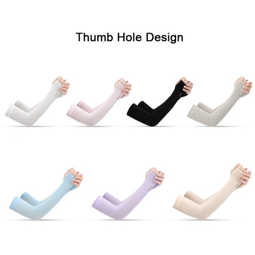 Sun UV Protection Outdoor Sport Golf Hiking Cycling Arm Sleeve Cover Warmer Cuff - Picture 6 of 26