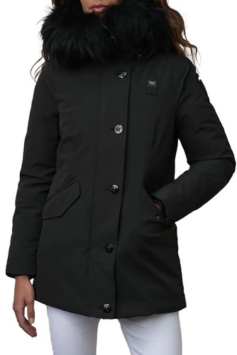 BLAUER DONNA PIUMA PIUMINO PELLICCIA PARKA IRMA neoprene e taslan NERO 623€ 2024 - Imagen 2 de 5