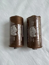 Zwicky 100 % Silk Thread 1300 meters  Made Switzerland Brown 792  lot 2 spools