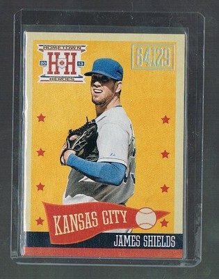 James Shields #282 Royals Sp Hoch # Zip Code Parallele 2013 Heimatstadt Helden