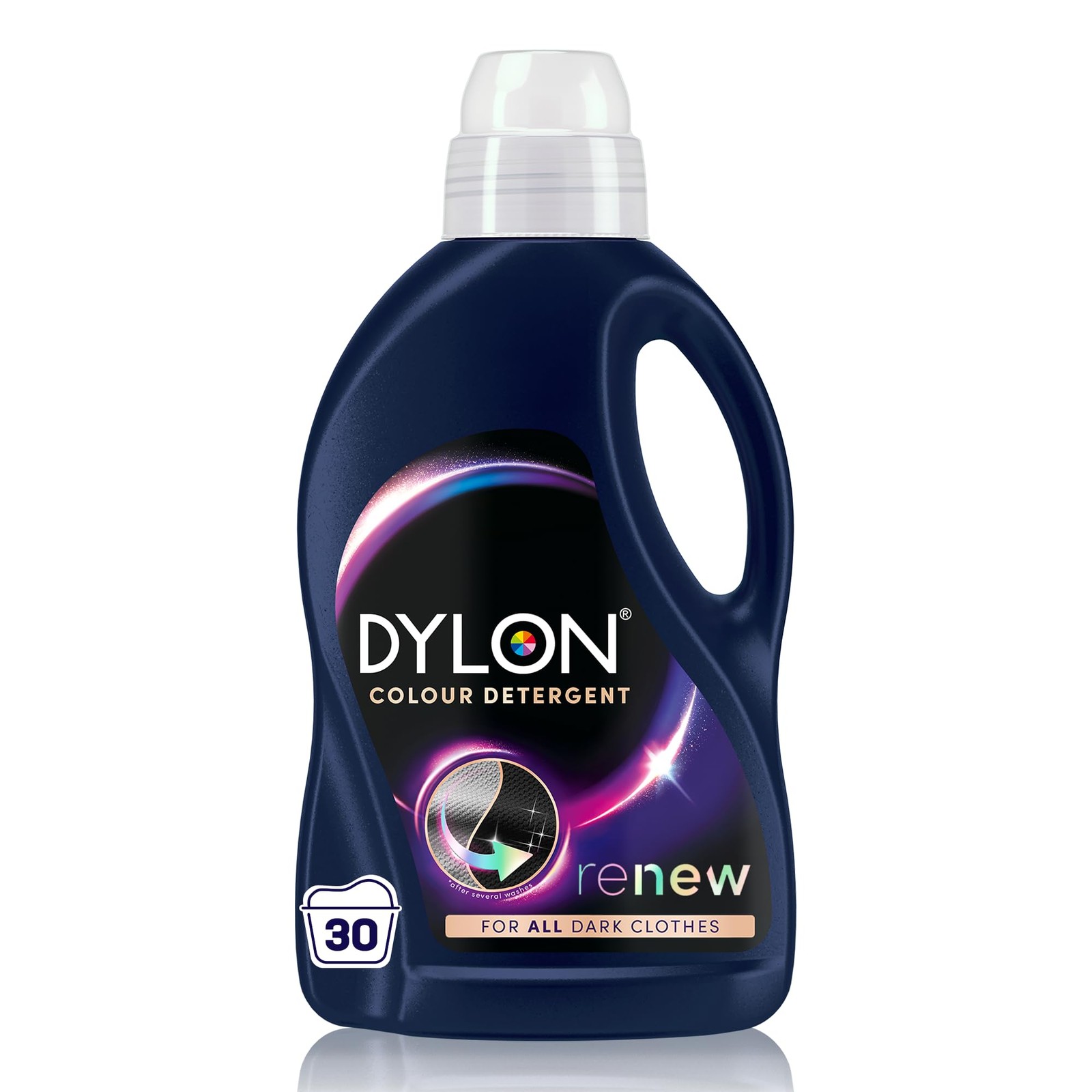 Dylon Black & Dark Detergent (30 Wash Loads), Liquid Laundry Detergent for all