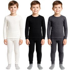 1,2 Pack Kids Thermal Long Johns Set Boys Girls Ultra Warm Underwear Top Bottom