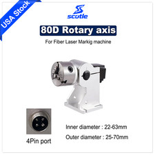 22-70mm D80 Rotary Axis For Laser Marking Eng...