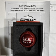 Mugen Red Leather Shift Knob 6speed Authentic M-tec Jdm