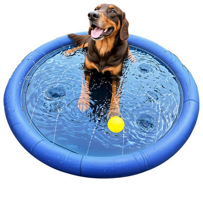 Sprinklermatte, Kühlmatte für Tiere, Gartenbrunnen für Hunde FELIX 100 cm