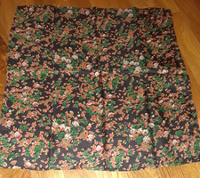 NIP Royal Silk Blue Red Yellow Green Floral 100 Silk 16" Pocket Square