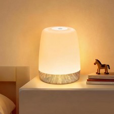 Bedside Baby Night Light, Changing 256 RGB Colors Rechargeable Night Light fo...