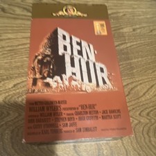MGM Ben-Hur VHS NTSC Action Adventure 1959 Heston Hawkins Boyd Harareet Griffith