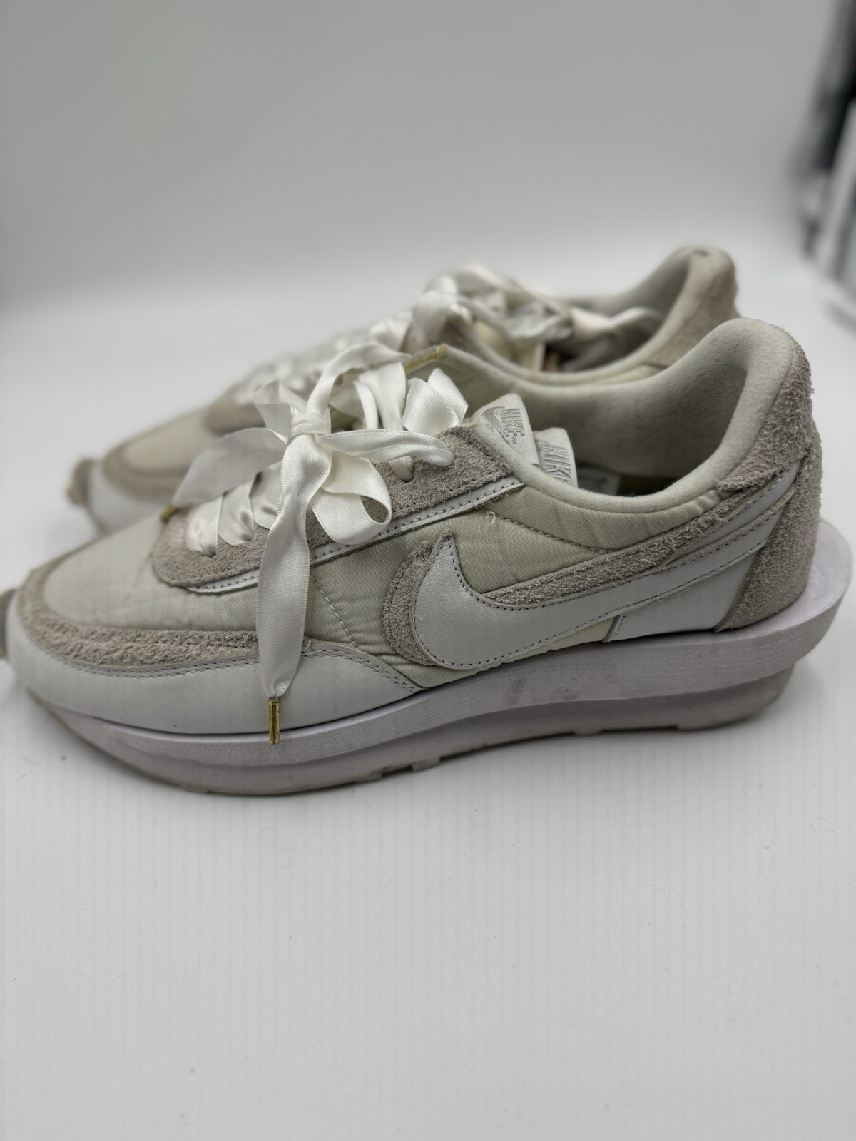 SACAI X NIKE Taglia 10 5 Nike sacai x LDWaffle nylon bianco