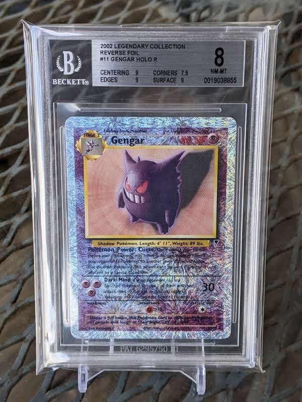 Pokemon Legendary Collection Reverse Holo Gengar #11/110 BGS 8 NM-MT