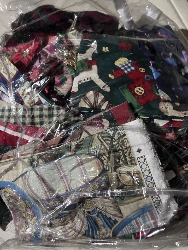 Patchwork Christmas Tree Skirt Holiday Season Pattern And Material Ready To Go - Image 3 of 4