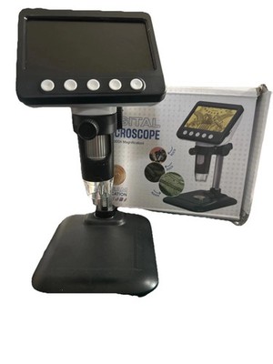 WKR Digital Microscope 4.3'' LCD USB 1000X Coin Magnifier card 8 Adj LED Lights