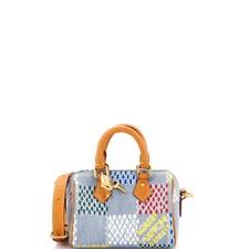 Louis Vuitton Speedy Bandouliere Bag 3D Damier Giant Denim 18